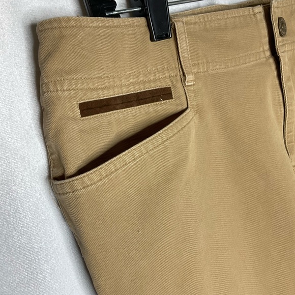 Lauren Ralph Lauren Khaki Twill Pants Horseshoe Charm Size 12 - Picture 4 of 13